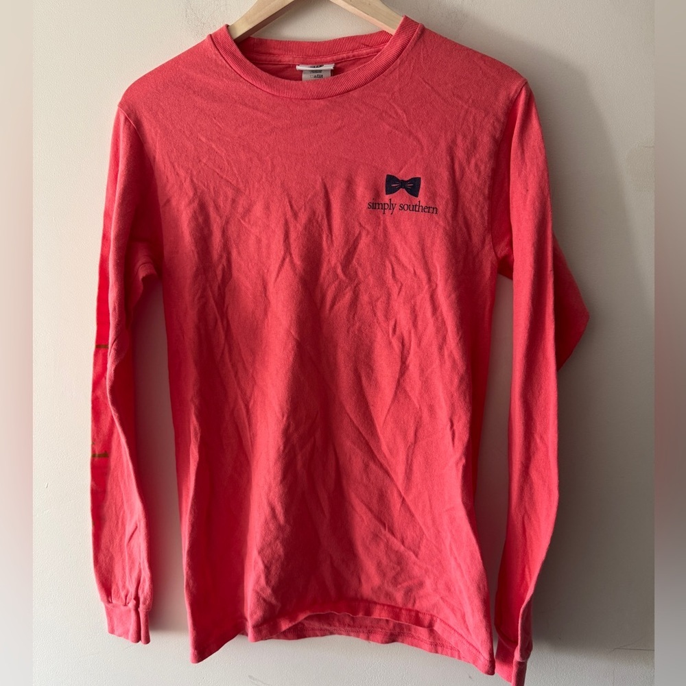 Simply Southern Pink Long Sleeve Shirt‎